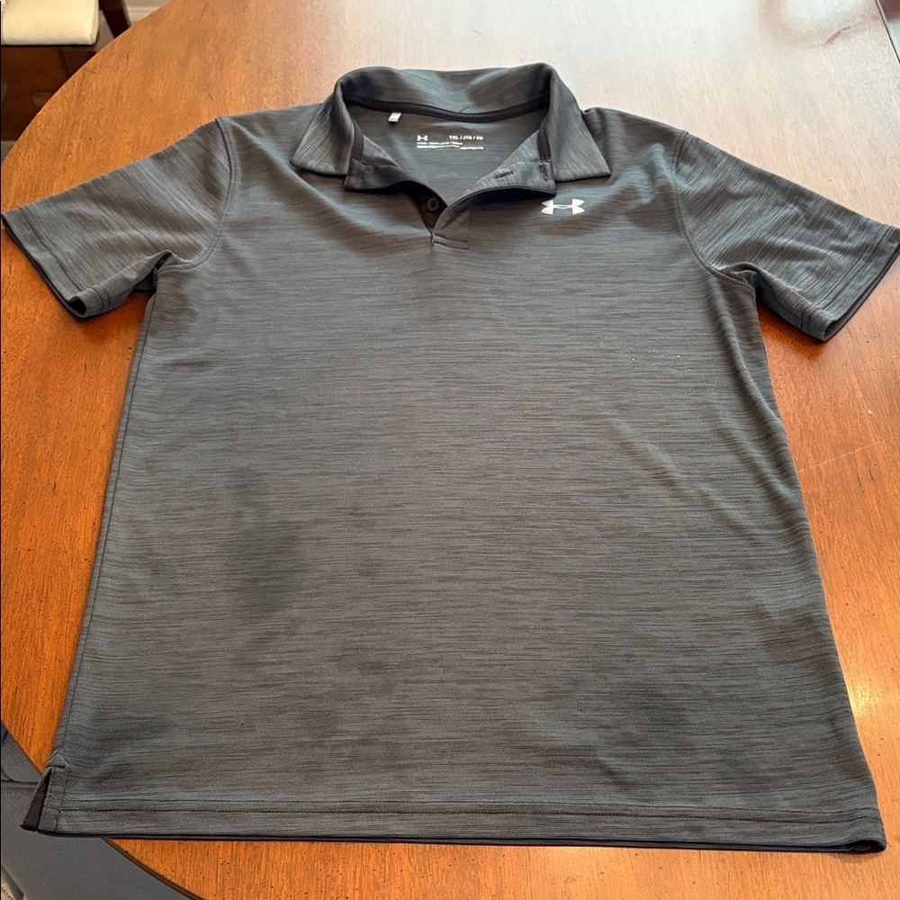 Under Armour Grey Performance Polo - Youth Xtra Large